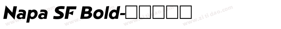 Napa SF Bold字体转换